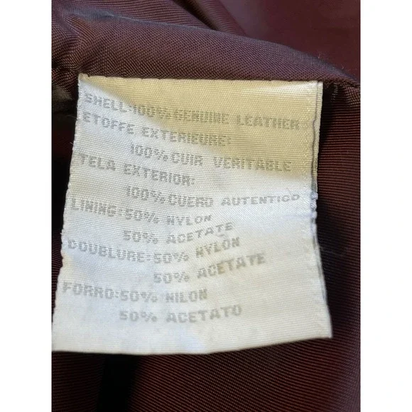 Vintage Y2K LIZ CLAIBORNE Black Leather Car Coat Jacket Zip Sz M Minimalist Goth - Picture 7 of 16